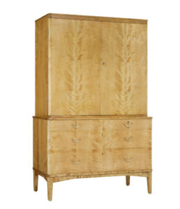Mid 20th Century Birch Cabinet Ljungstedtska Skolan — thumbnail 1