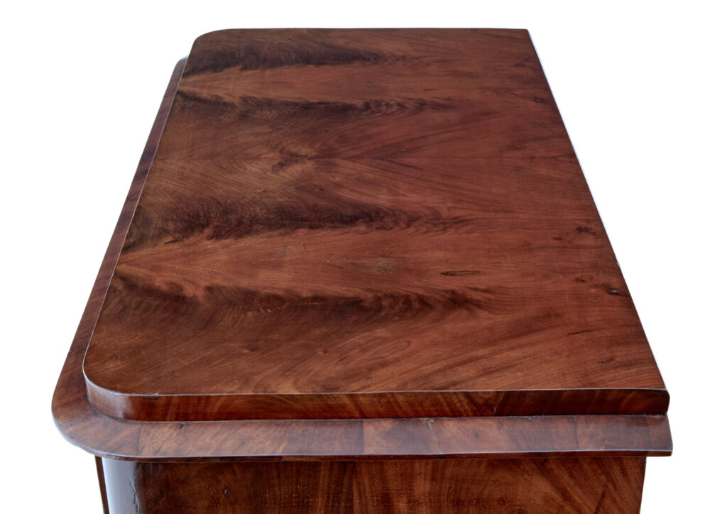 Mid 19th Century Flame Mahogany Chest of Drawers — image 5