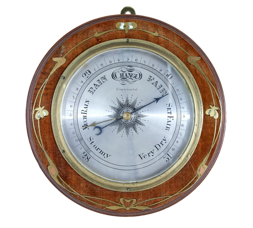 Late 19th Century Art Nouveau Barometer