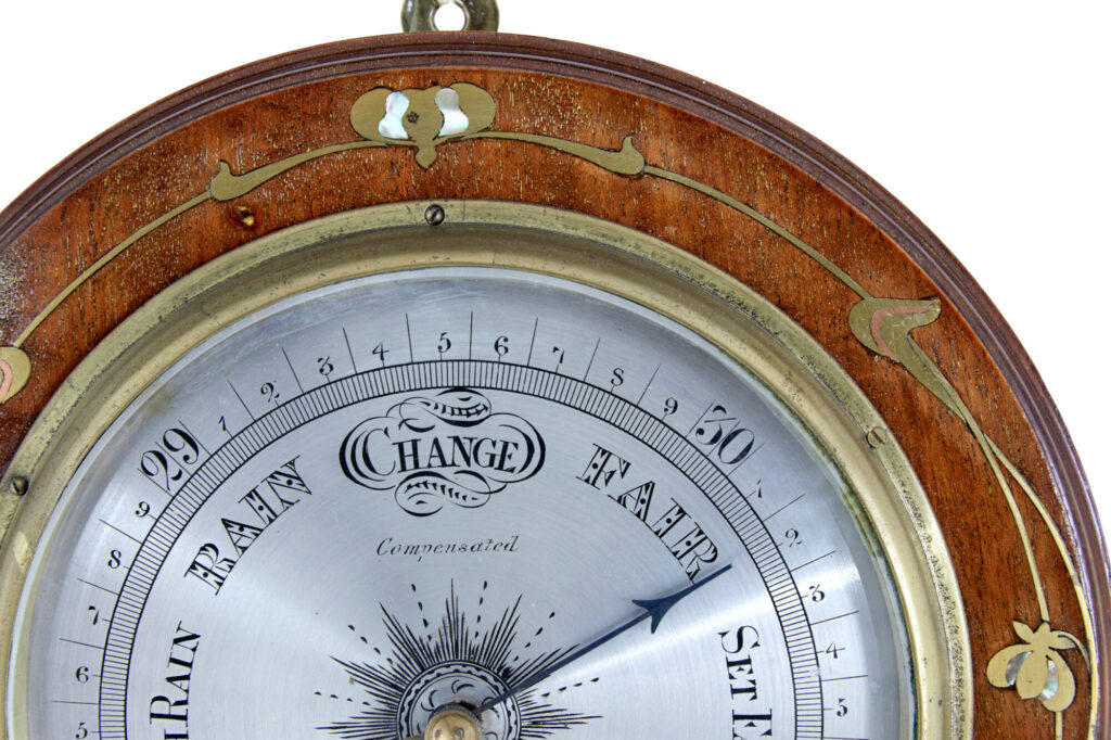 Late 19th Century Art Nouveau Barometer — image 5