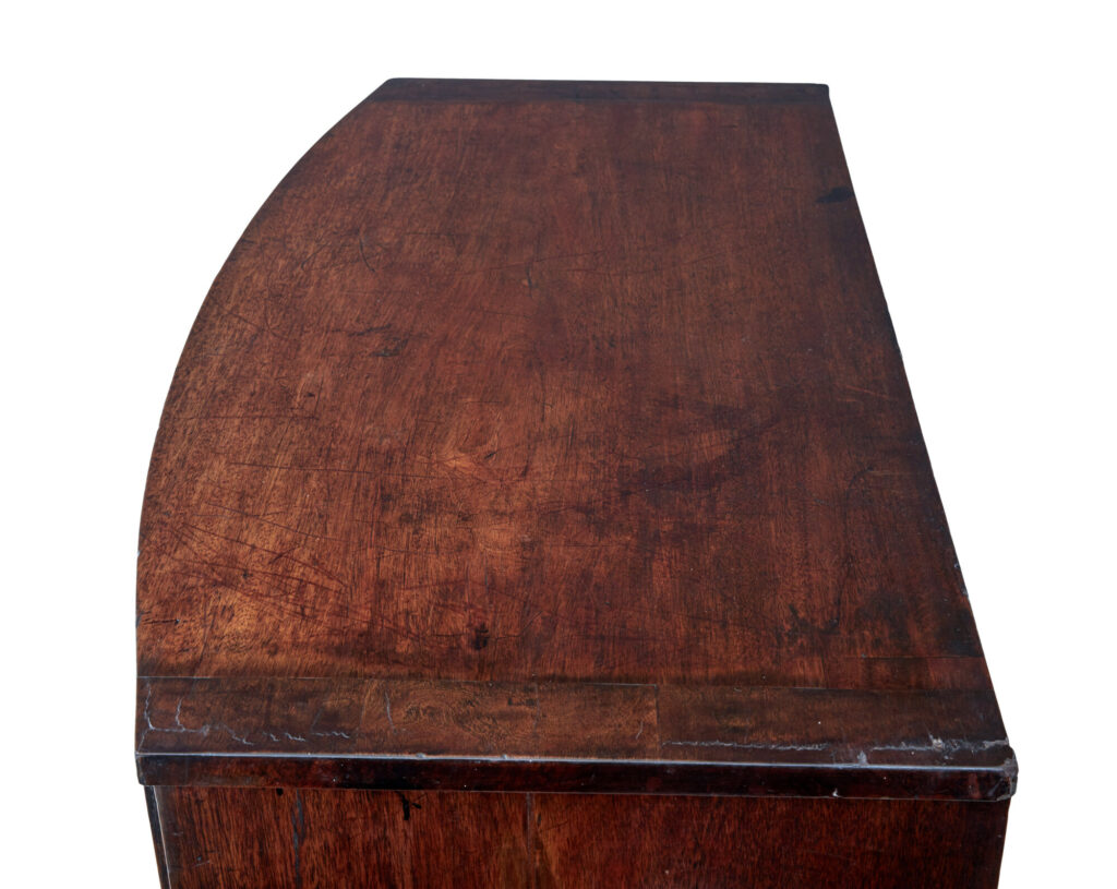 19th Century Mahogany Bowfront Chest of Drawers — image 2