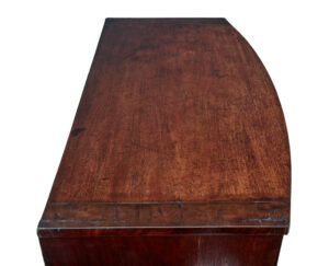 19th Century Mahogany Bowfront Chest of Drawers — thumbnail 3