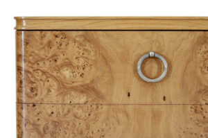 Mid 20th Century Burr Elm Chest of Drawers — thumbnail 4