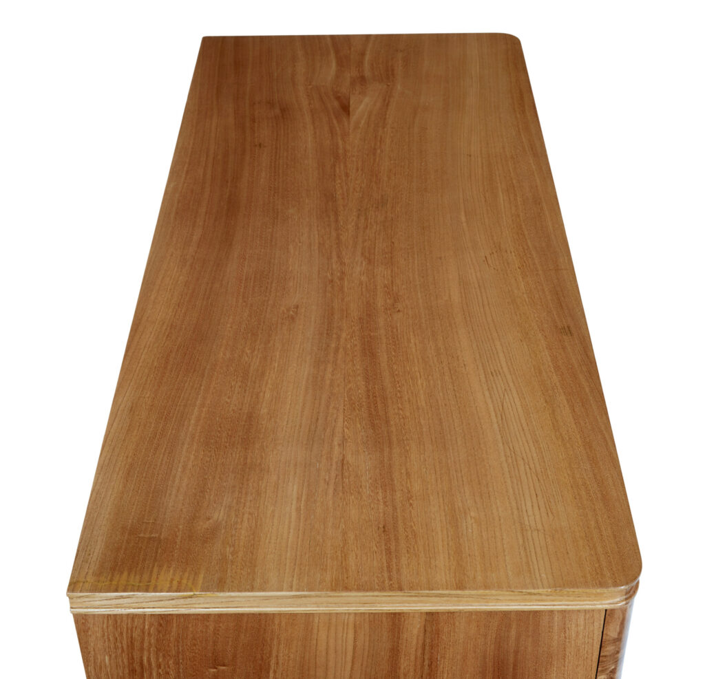 Mid 20th Century Burr Elm Chest of Drawers — image 3