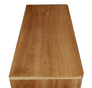 Mid 20th Century Burr Elm Chest of Drawers — thumbnail 3