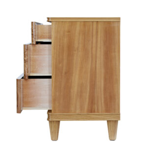 Mid 20th Century Burr Elm Chest of Drawers — thumbnail 7