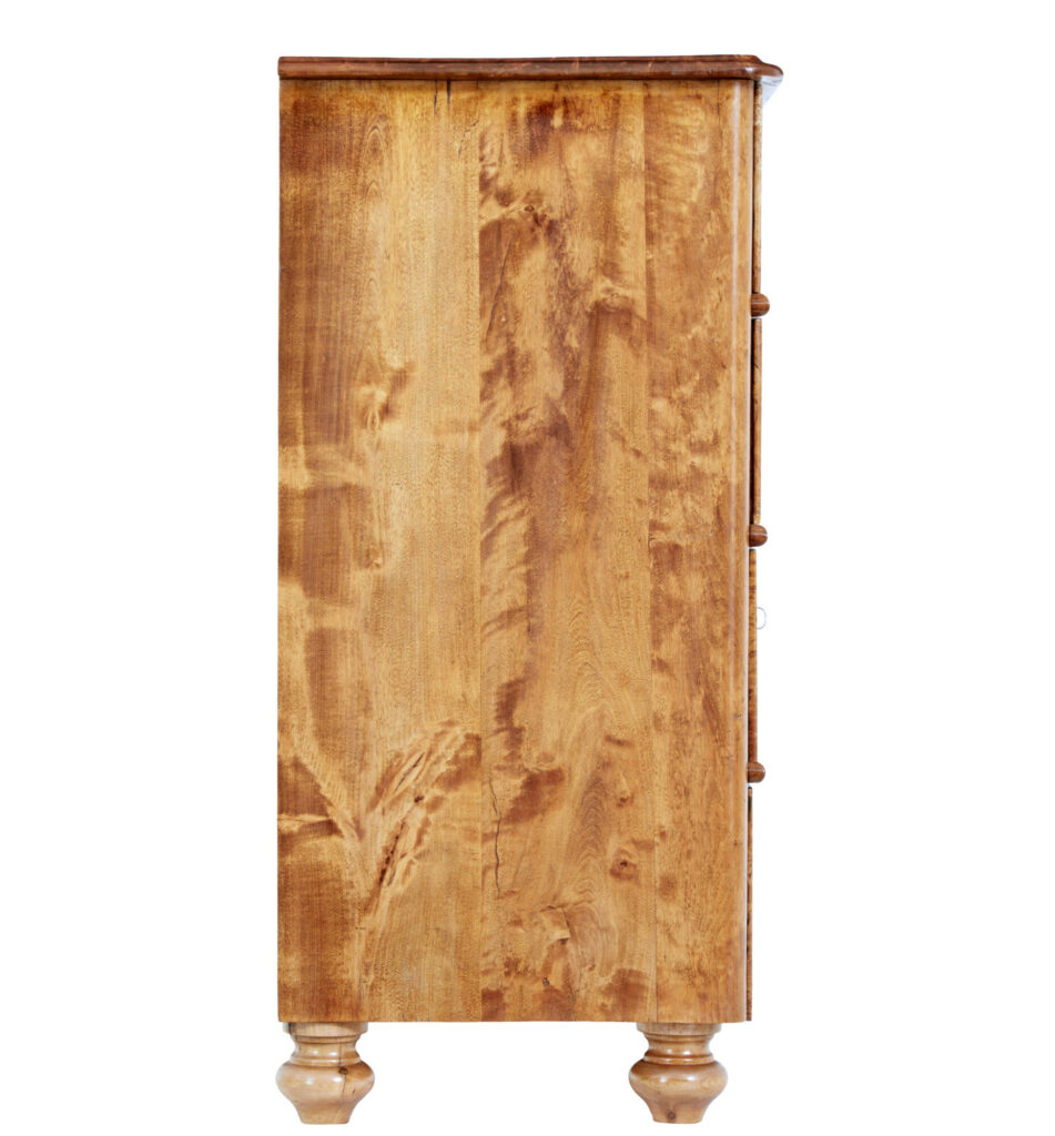 19th Century Swedish Burr Birch Chest of Drawers — image 2