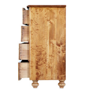 19th Century Swedish Burr Birch Chest of Drawers — thumbnail 4