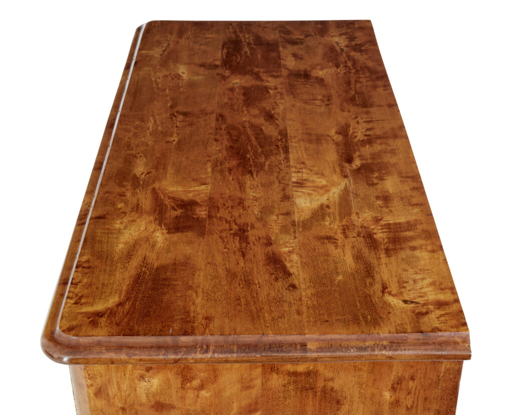 19th Century Swedish Burr Birch Chest of Drawers — image 7