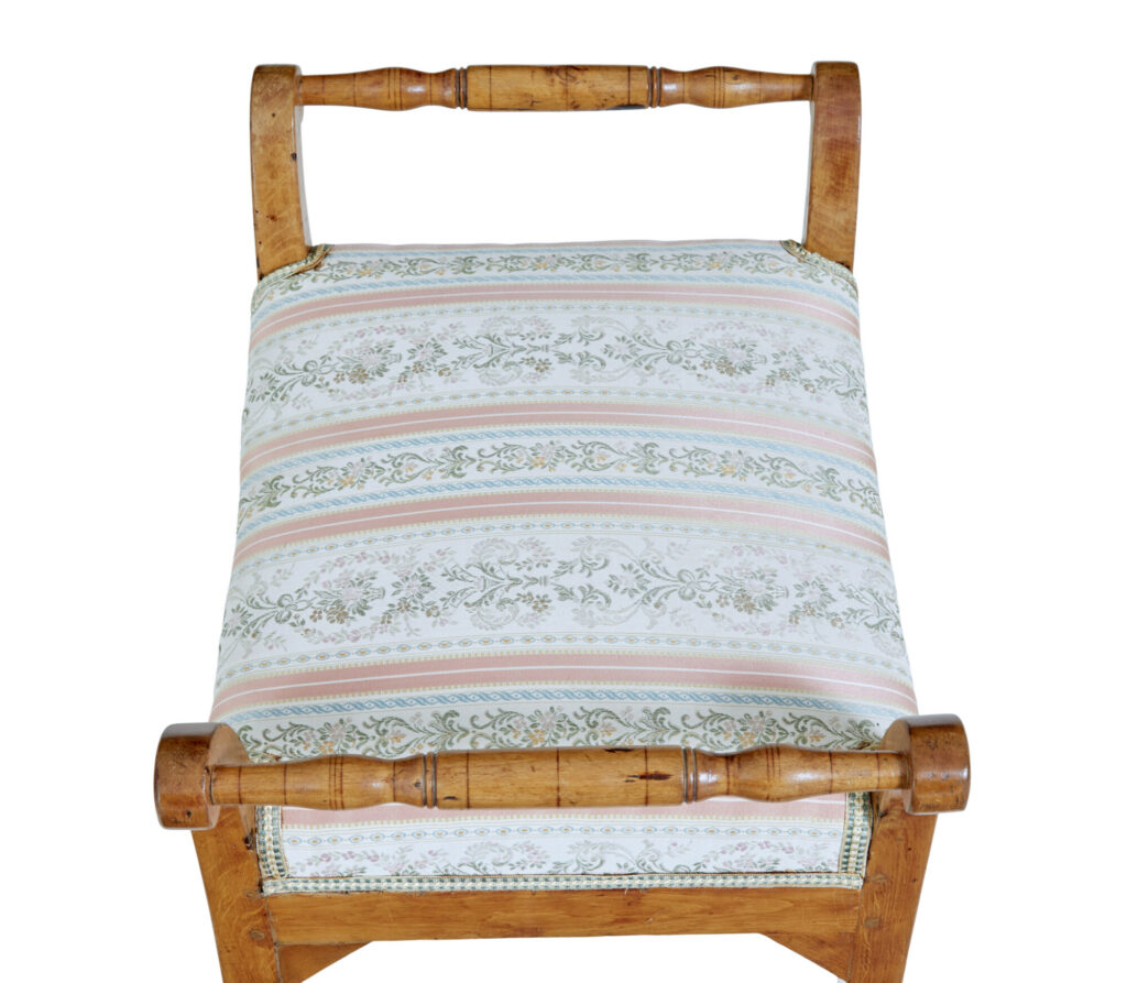 Pair of 19th Century Swedish Birch Stools — image 2