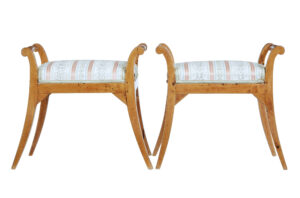 Pair of 19th Century Swedish Birch Stools — thumbnail 7