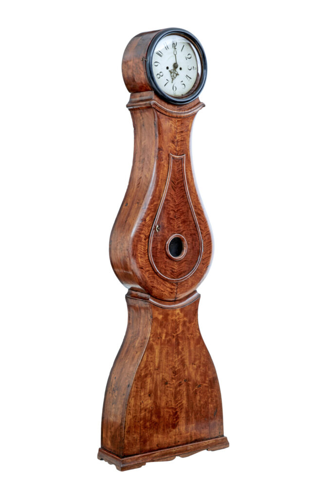 Swedish 19th Century Birch Mora Clock