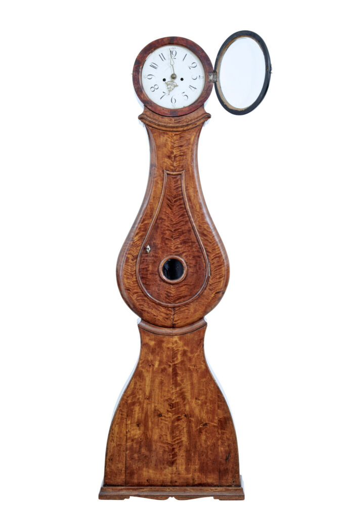 Swedish 19th Century Birch Mora Clock — image 9