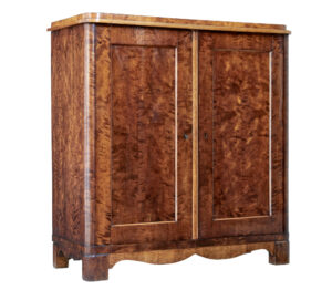 Mid 19th Century Swedish Birch Linen Cupboard — thumbnail 1