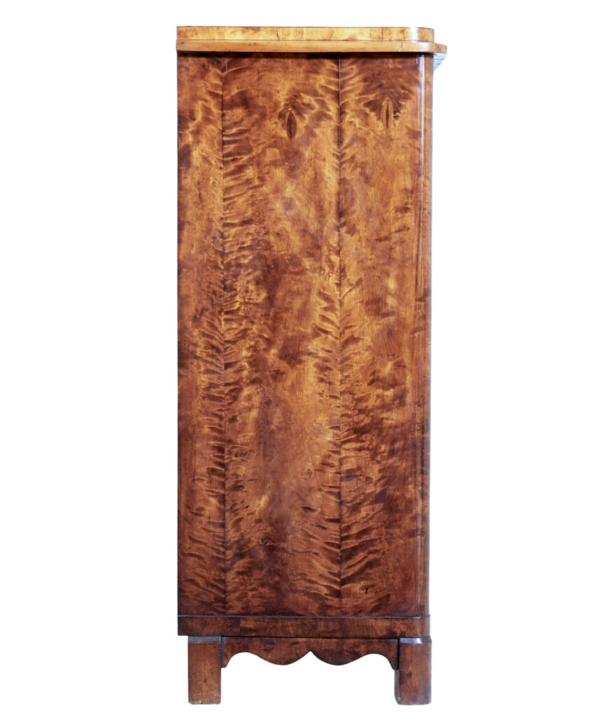 Mid 19th Century Swedish Birch Linen Cupboard — image 2