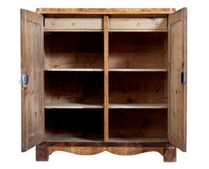 Mid 19th Century Swedish Birch Linen Cupboard — thumbnail 5