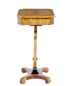 19th Century Birch and Burr Lyre Side Table — thumbnail 5