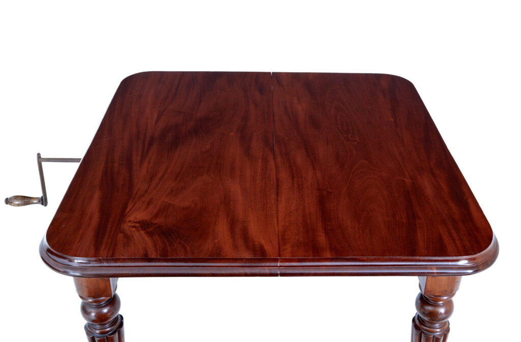 19th Century High Victorian Extending Mahogany Dining Table — image 4