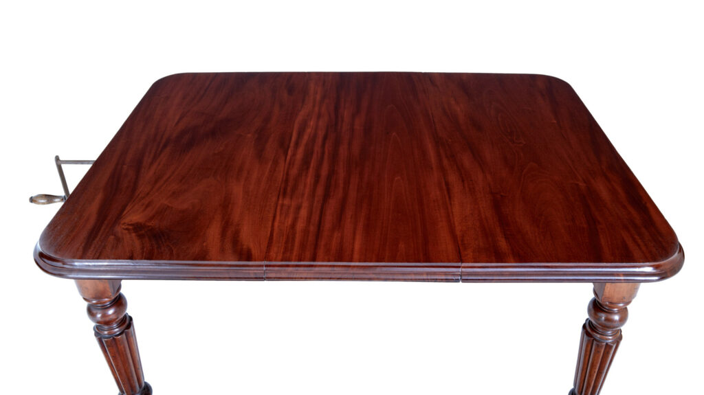 19th Century High Victorian Extending Mahogany Dining Table — image 6