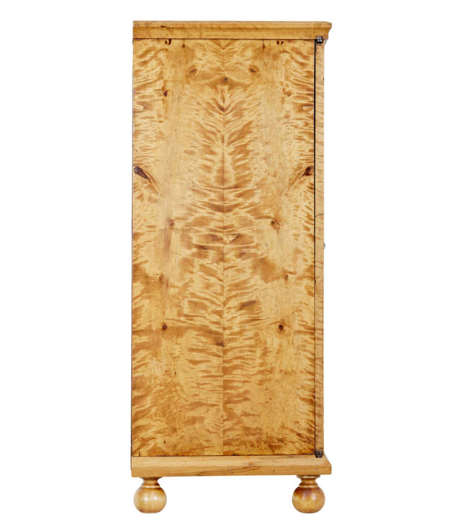 Mid 19th Century Swedish Birch Fitted Cupboard — image 8