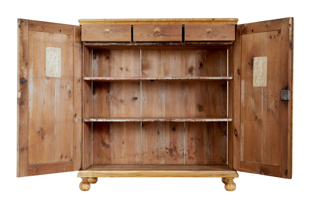 Mid 19th Century Swedish Birch Fitted Cupboard — image 11
