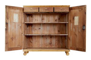 Mid 19th Century Swedish Birch Fitted Cupboard — thumbnail 11