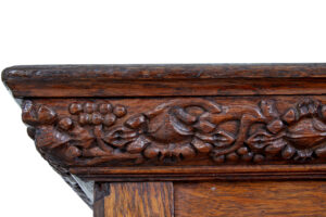 Early 20th Century Gothic Revival Carved Oak Alter Table — thumbnail 4