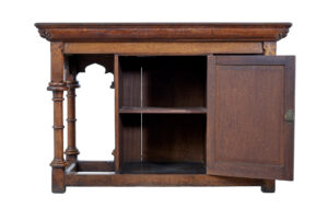 Early 20th Century Gothic Revival Carved Oak Alter Table — thumbnail 10