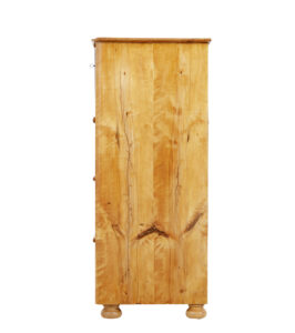 19th Century Swedish Birch Secretaire Chest of Drawers — thumbnail 3