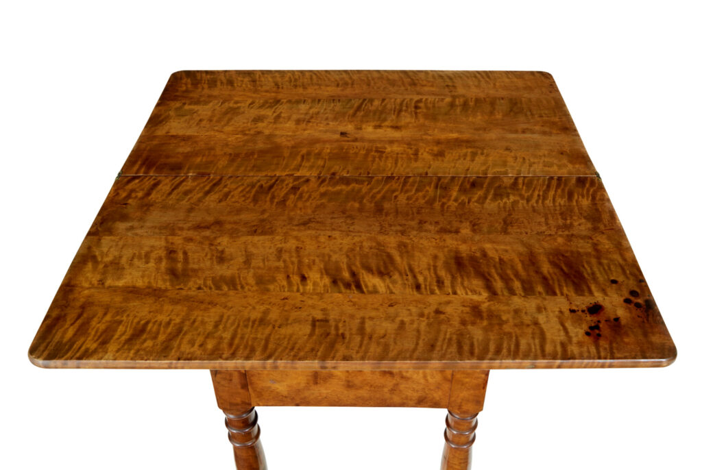 19th Century Swedish Birch Tea Table — image 3