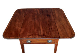 19th Century Mahogany Drop Leaf Pembroke Table — thumbnail 3