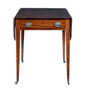19th Century Mahogany Drop Leaf Pembroke Table — thumbnail 4