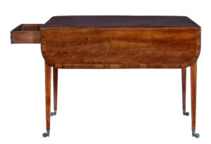19th Century Mahogany Drop Leaf Pembroke Table — thumbnail 6