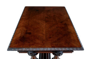 19th Century Italian Carved Walnut Center Table — thumbnail 3