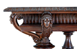 19th Century Italian Carved Walnut Center Table — thumbnail 6