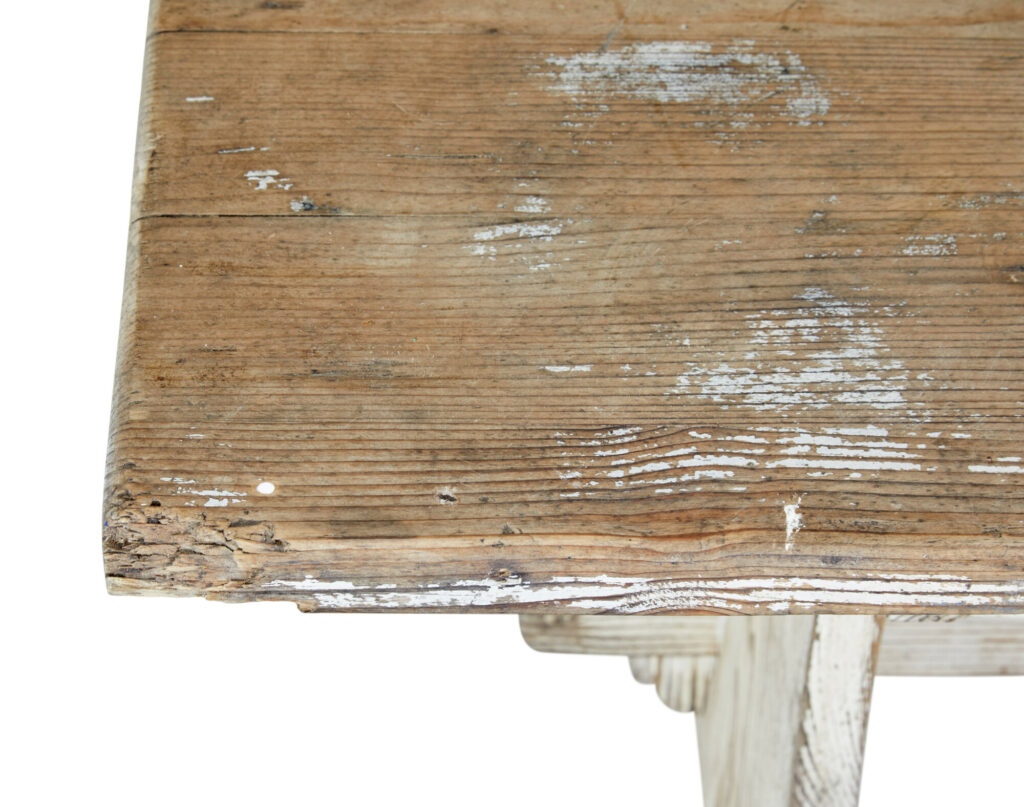19th Century Scandinavian Painted Pine Dining Table — image 3