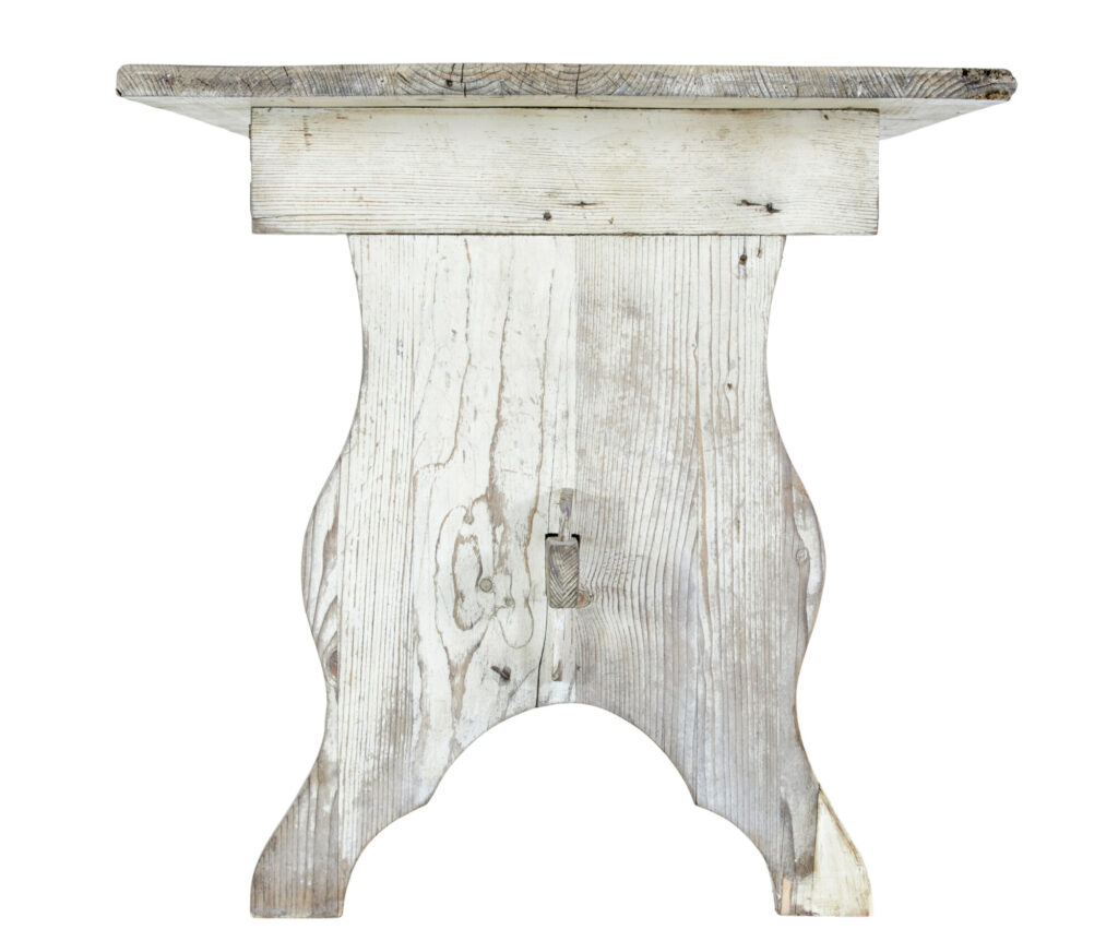 19th Century Scandinavian Painted Pine Dining Table — image 8