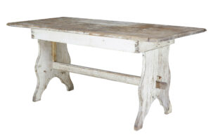19th Century Scandinavian Painted Pine Dining Table — thumbnail 1