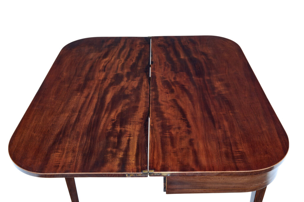 Early 19th Century Georgian Mahogany Tea Games Table — image 3