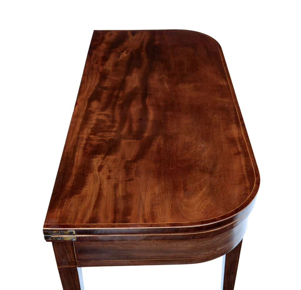 Early 19th Century Georgian Mahogany Tea Games Table — image 2