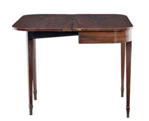 Early 19th Century Georgian Mahogany Tea Games Table — thumbnail 4