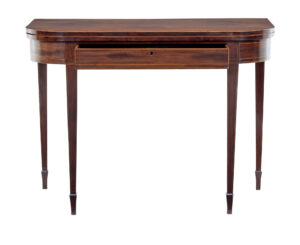 Early 19th Century Georgian Mahogany Tea Games Table — thumbnail 8