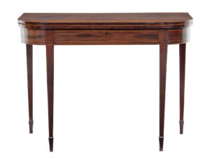Early 19th Century Georgian Mahogany Tea Games Table — thumbnail 1