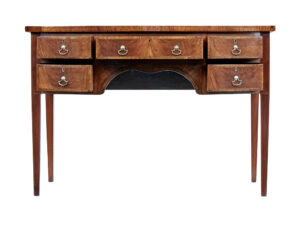 19th Century Walnut and Mahogany Bowfront Sideboard — thumbnail 8