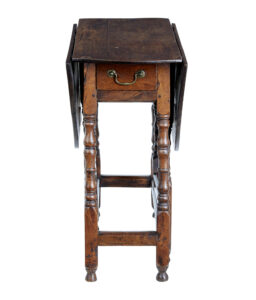 Small 18th Century Georgian Oak Gate Leg Table — thumbnail 7