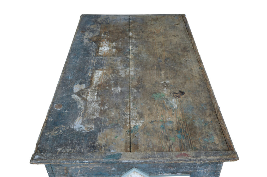 Mid 19th Century Painted Pine Blanket Chest — image 4