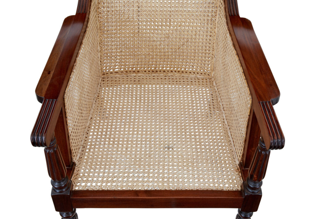 Pair of Bergere Cane Work Lounge Chairs — image 7