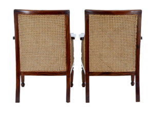Pair of Bergere Cane Work Lounge Chairs — thumbnail 3