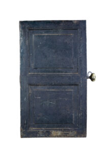 Early 19th Century Cast Iron Safe in Original Paint — thumbnail 2