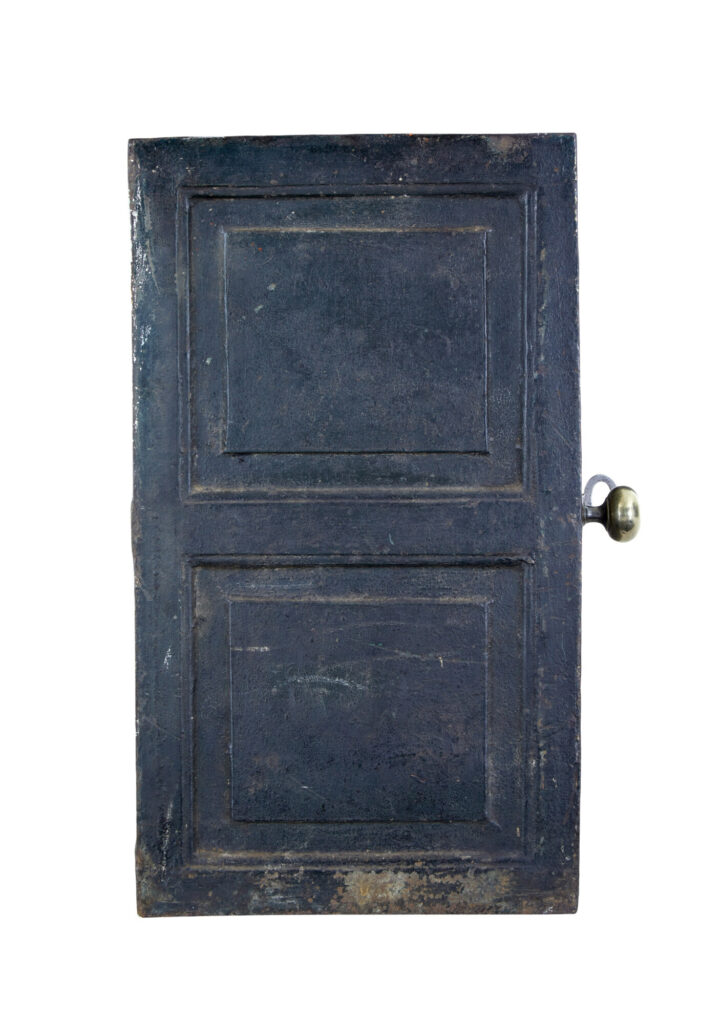 Early 19th Century Cast Iron Safe in Original Paint — image 2
